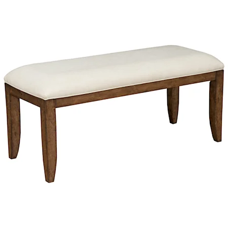 Parson's Style Dining Bench with Performance Fabric Upholstery
